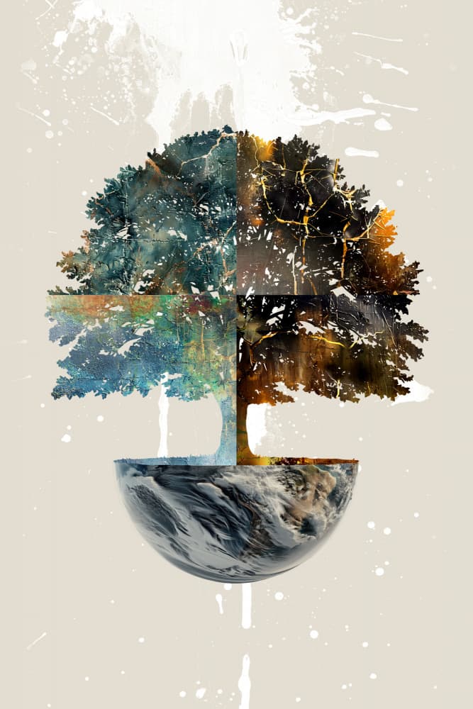 World Tree Duality by Rafal Kulik — canvas wall art
