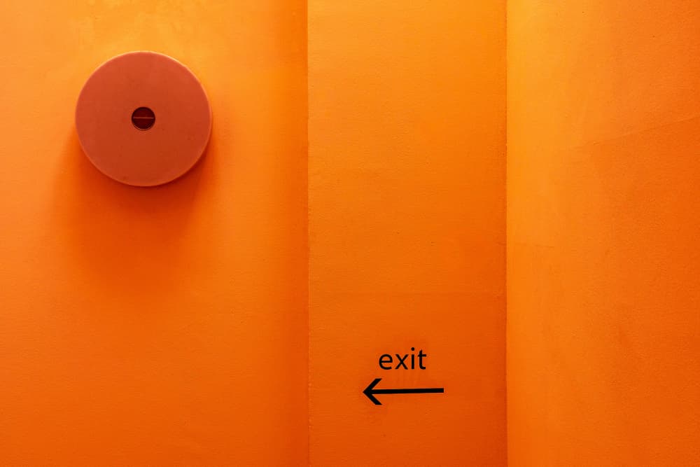 Modern Orange Direction by Heike Wolters-Wrase — canvas wall art