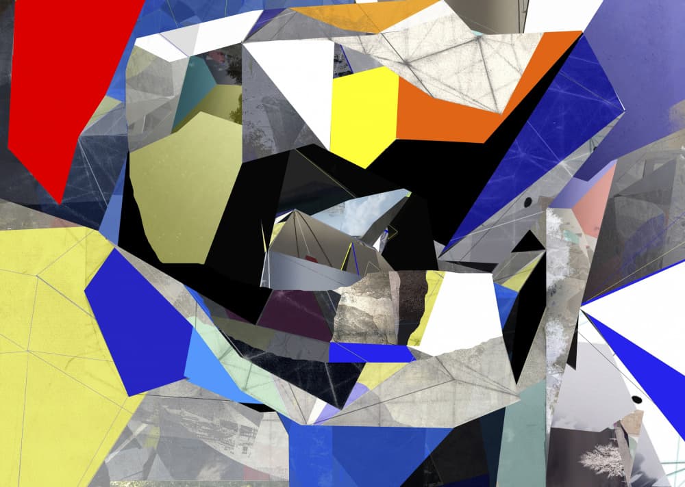 Vibrant Fragmented Geometry by Stefan Fransson — canvas wall art