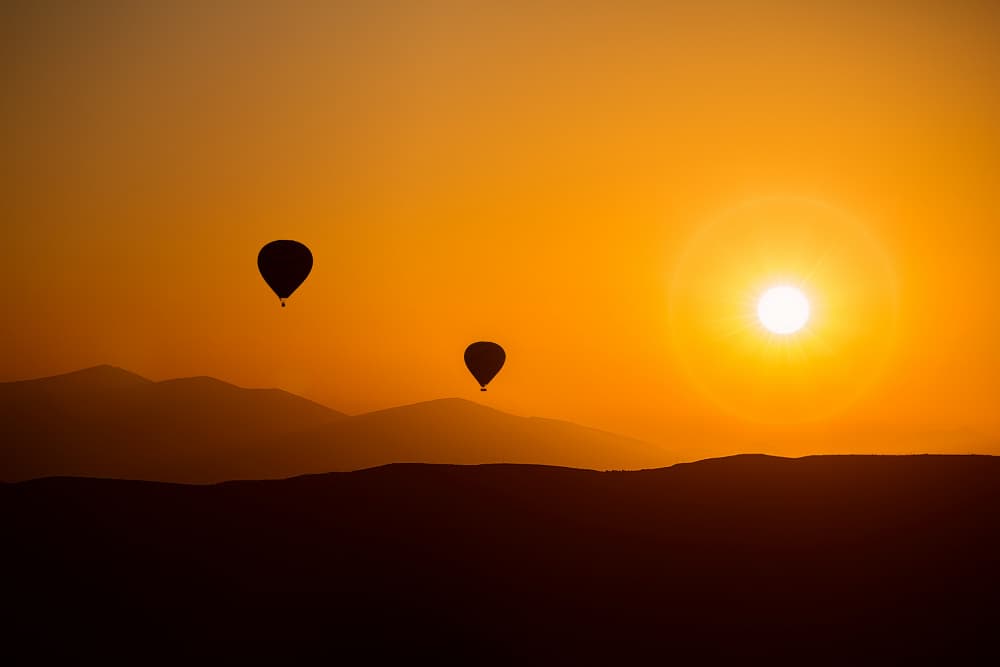 Golden Hour Balloons by Sayyed Nayyer Reza — canvas wall art