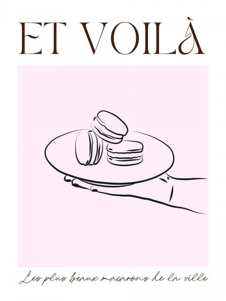 Et Voila French Macarons by Ohkimiko — canvas wall art