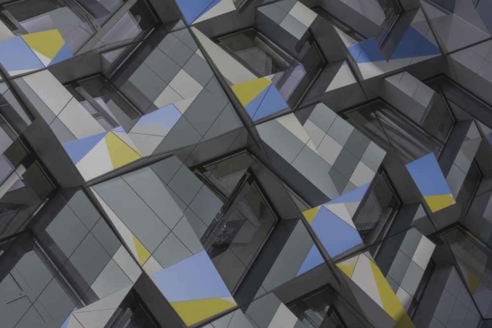 Modern Geometric Facade by Jois Domont ( J.L.G.) — canvas wall art