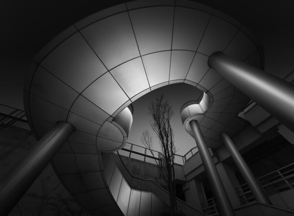 Modern Architectural Curves by Shuchuan Liu — canvas wall art
