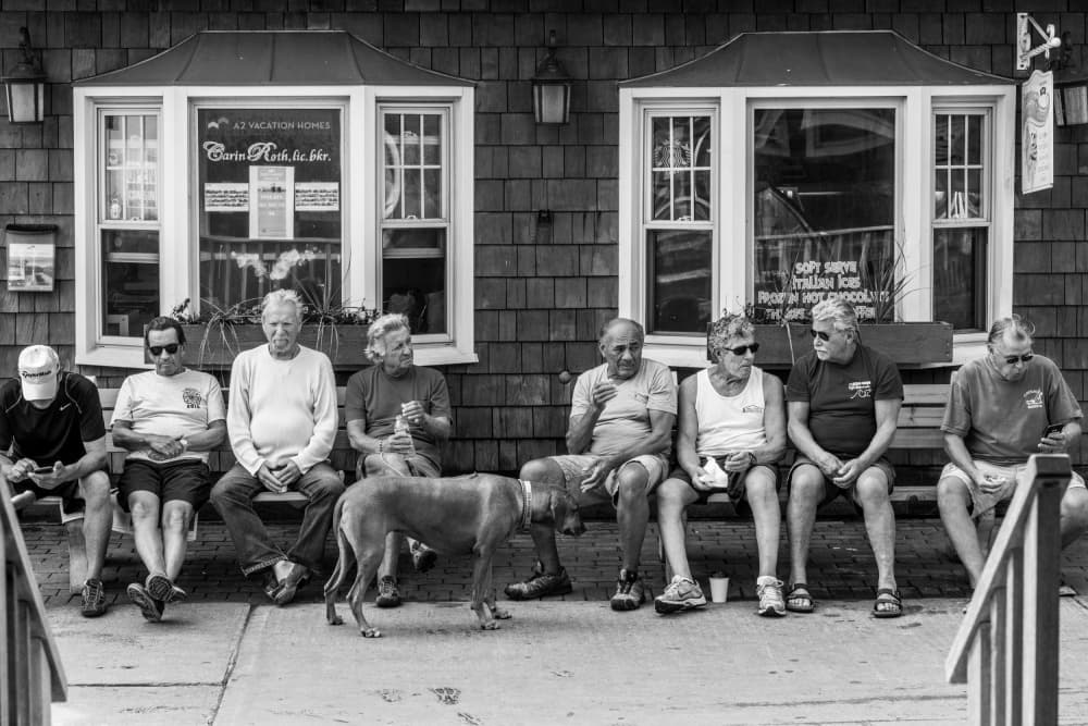 Street Side Friends by Robert Sherman — canvas wall art