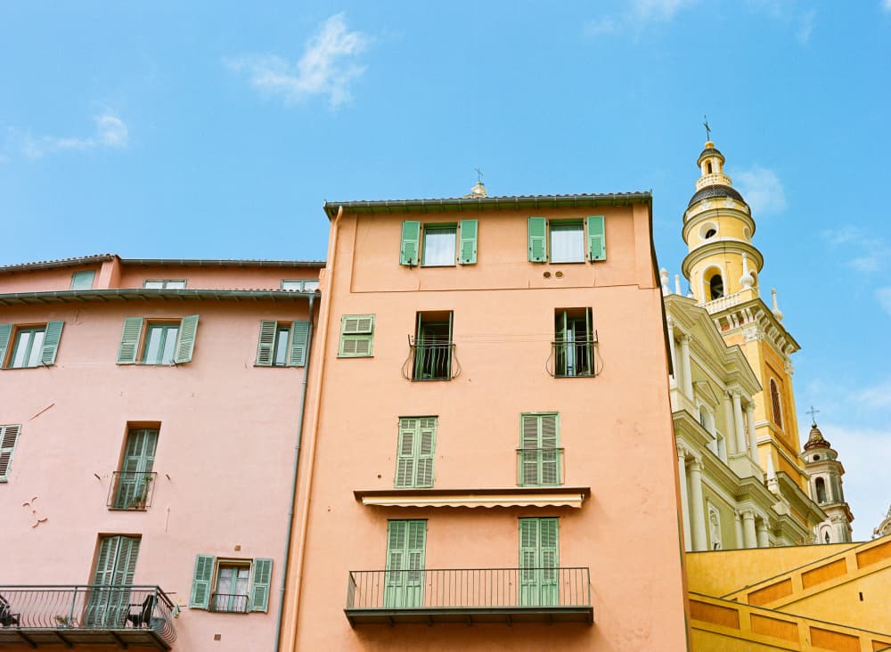Colorful Mediterranean Architecture by Bethany Young — canvas wall art