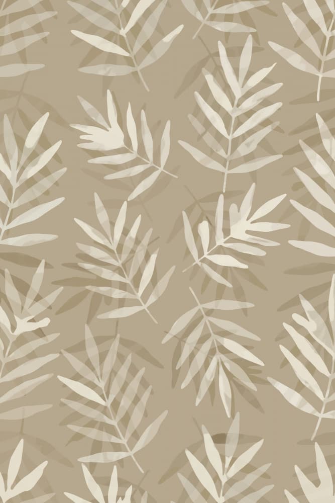 Subtle Tropical Leaves by casa cartissi — canvas wall art