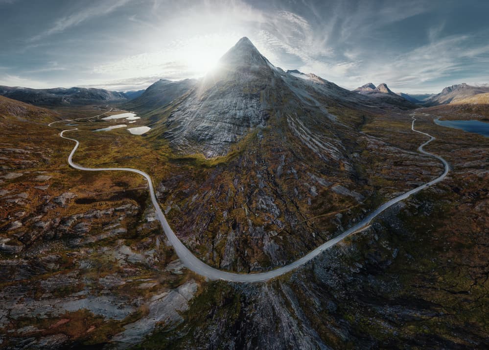 Winding Mountain Road by Juan Pablo de Miguel — canvas wall art