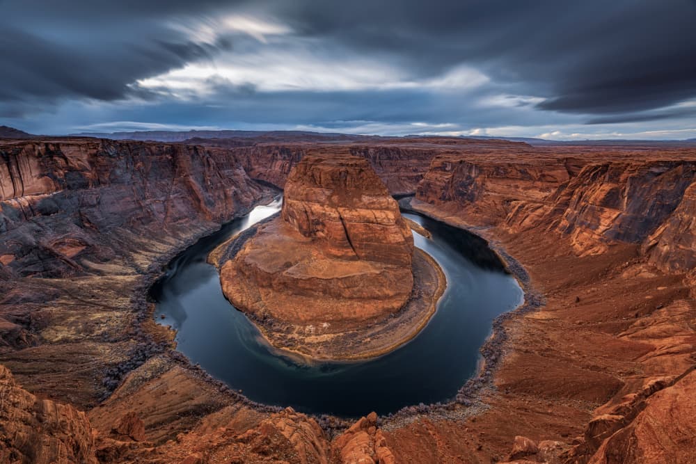 Dramatic Horseshoe Bend Canyon by James Zhen Yu — canvas wall art