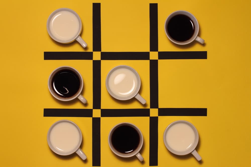 Tic Tac Toe Coffee by Alfredo Lemos — canvas wall art