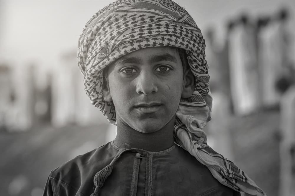 Calm Arab Youth by Ziyad AL Maashari — canvas wall art