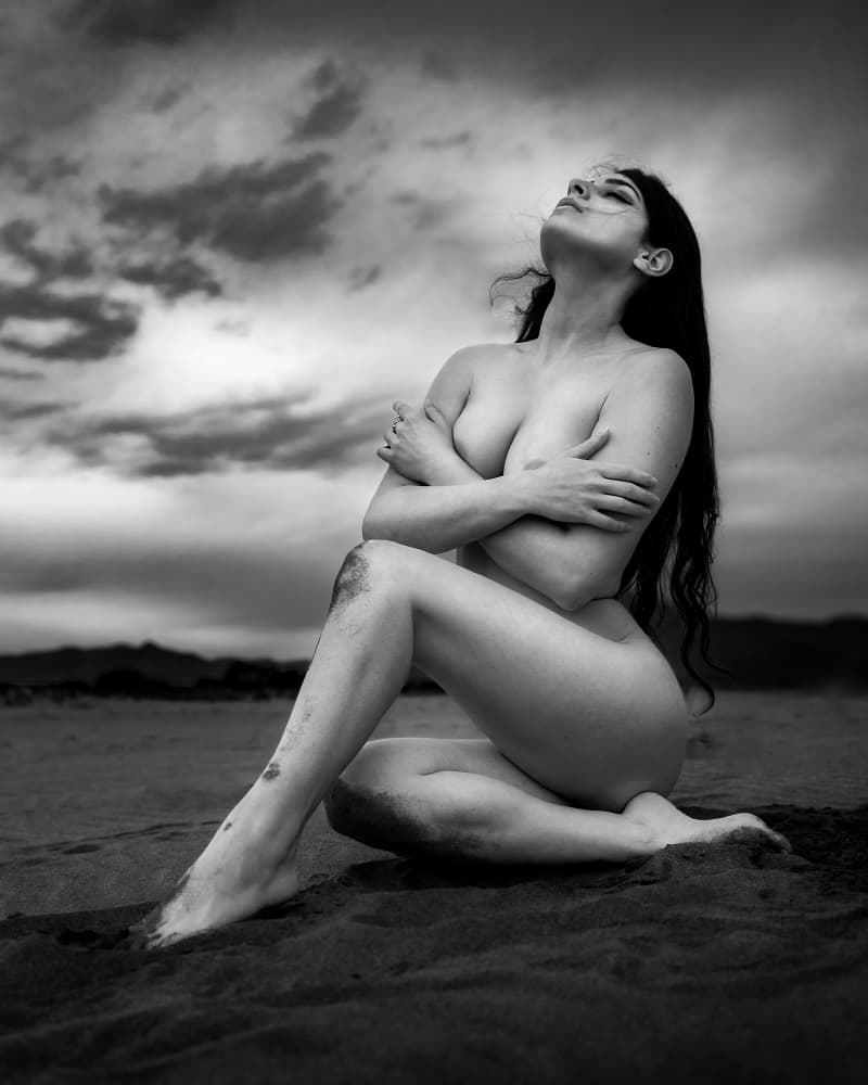 Contemplative Nude Sky by Paolo Lazzarotti — canvas wall art