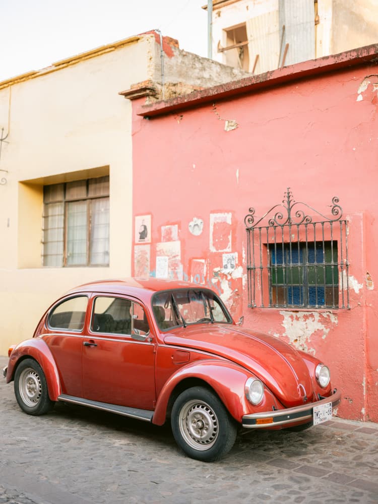 Volskwagen Beetle in Oaxaca by Raisa Zwart — canvas wall art