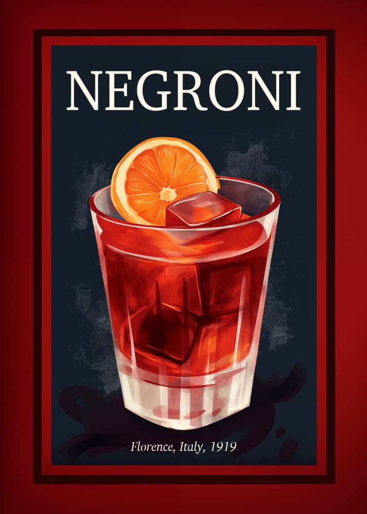 Vintage Florence Negroni by Andreas Magnusson — canvas wall art