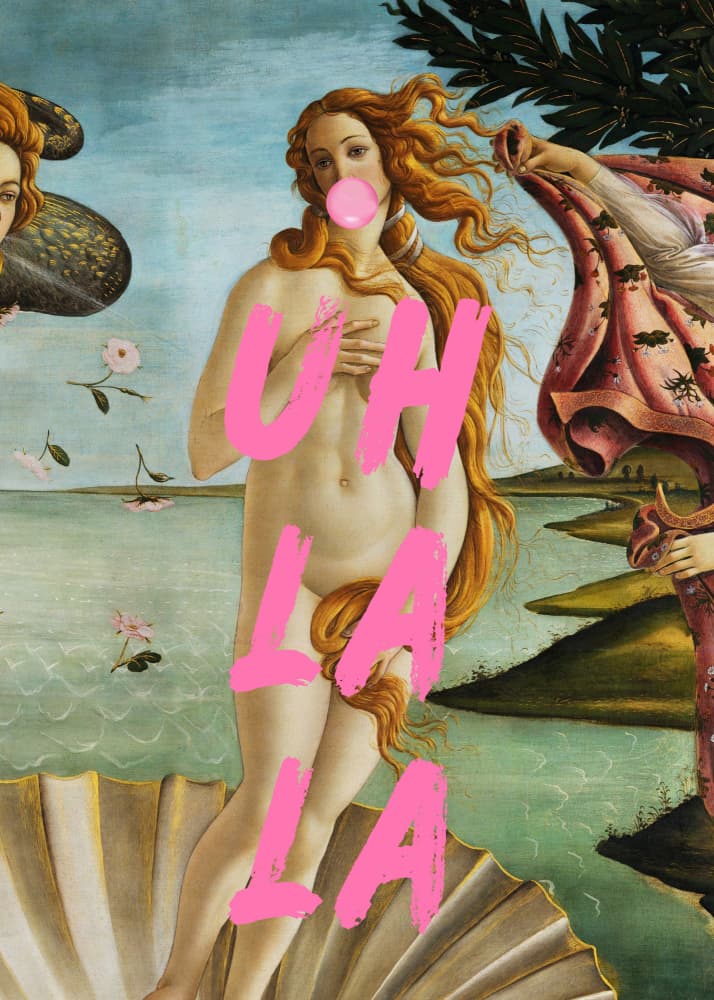 Modern Venus Bubblegum by The Art Concept — canvas wall art