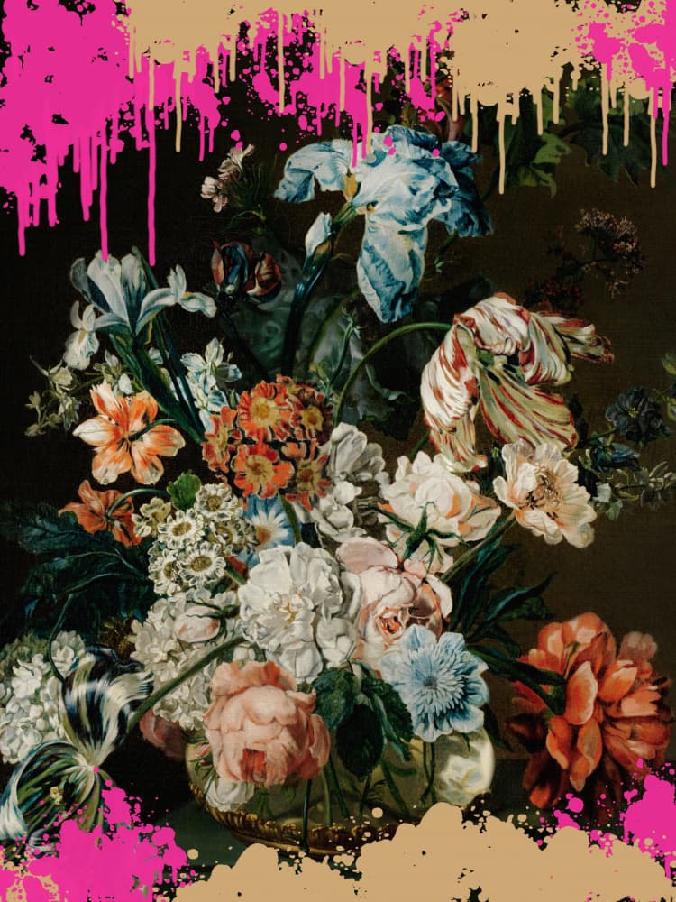 Ornate Floral Drips by The Art Concept — canvas wall art