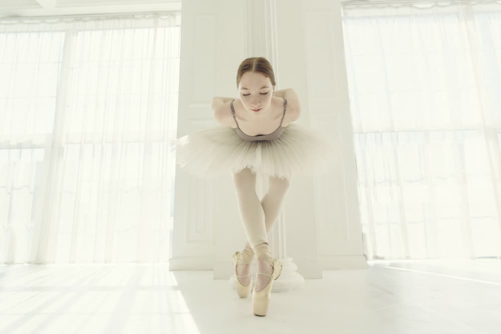 Graceful Ballerina En Pointe by Alexandr — canvas wall art