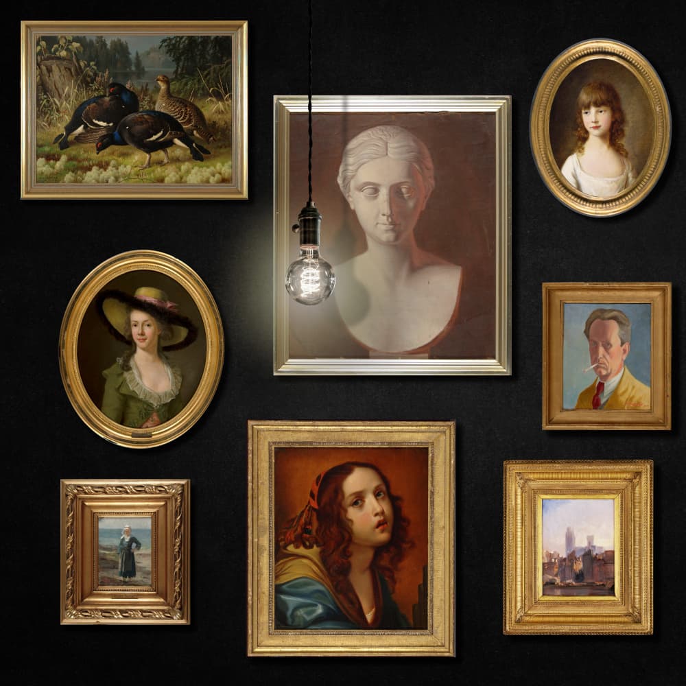 Classic Art Gallery Wall by Marja van den Hurk — canvas wall art