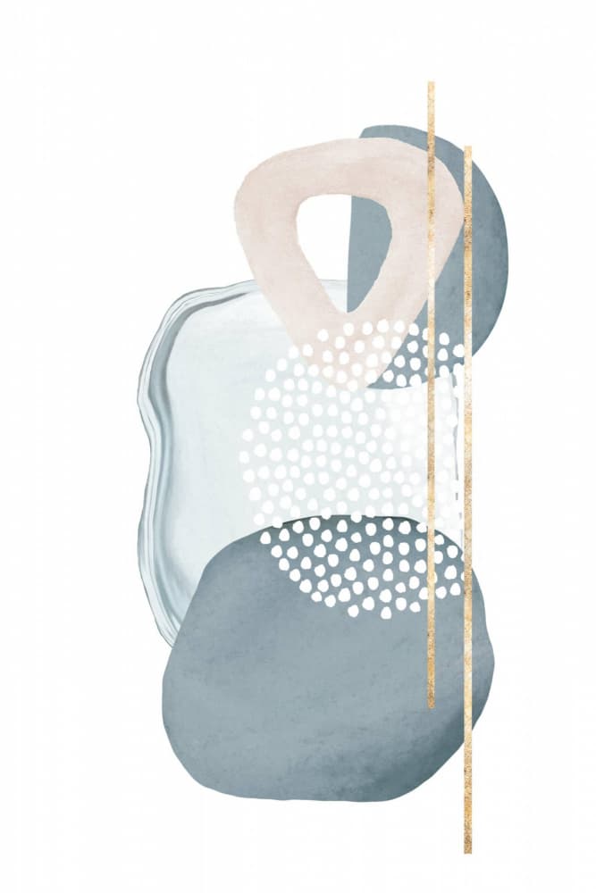 Muted Gold Forms by Sally Ann Moss — canvas wall art