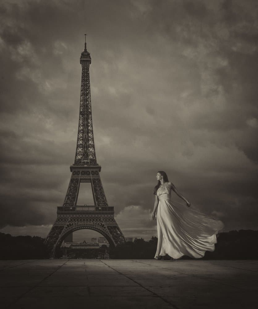 Eiffel Tower Elegance by Chris Netton — canvas wall art