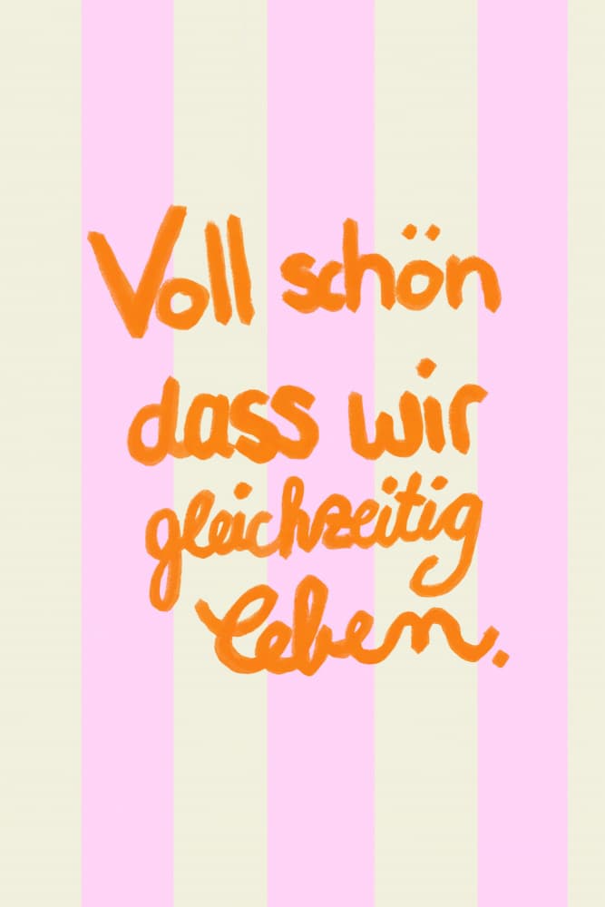 Joyful German Quote by Ute Arnold — canvas wall art