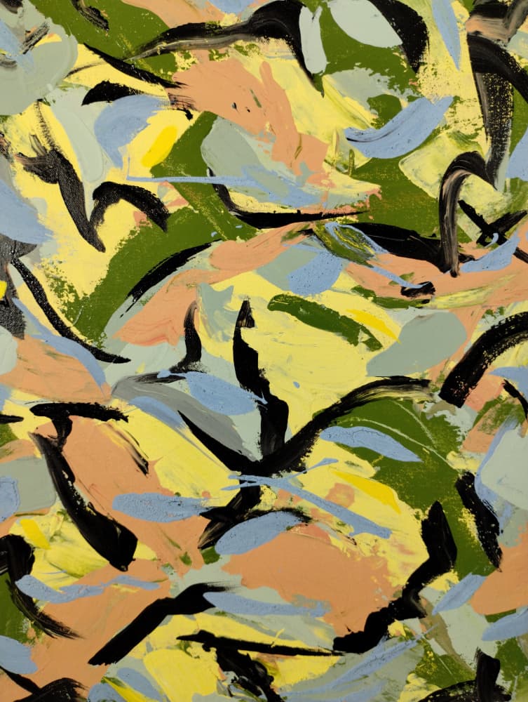 Vibrant Abstract Strokes by Michael Cross — canvas wall art