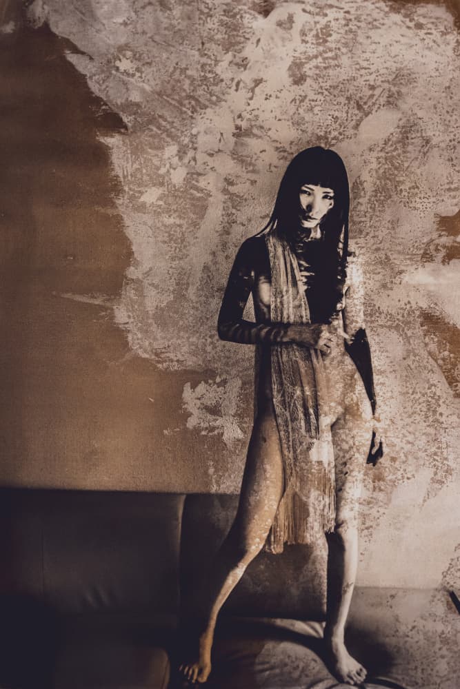 Mysterious Ethereal Woman by Kurosaki Sangan — canvas wall art
