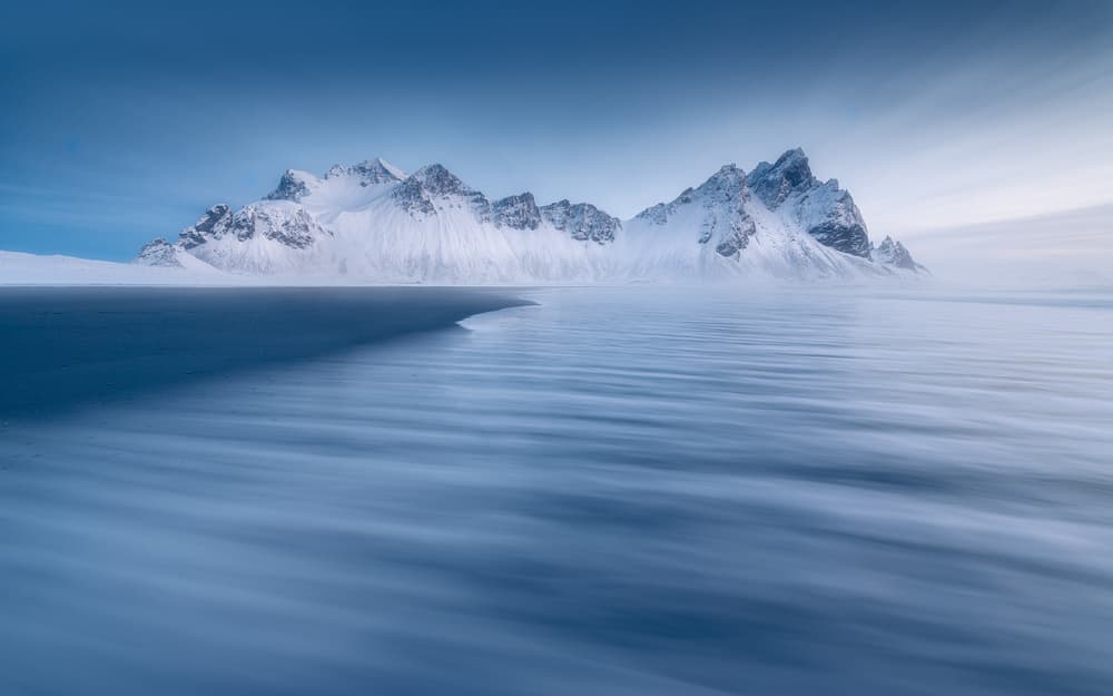 Snowy Mountain Coast by Tomasz Rojek — canvas wall art