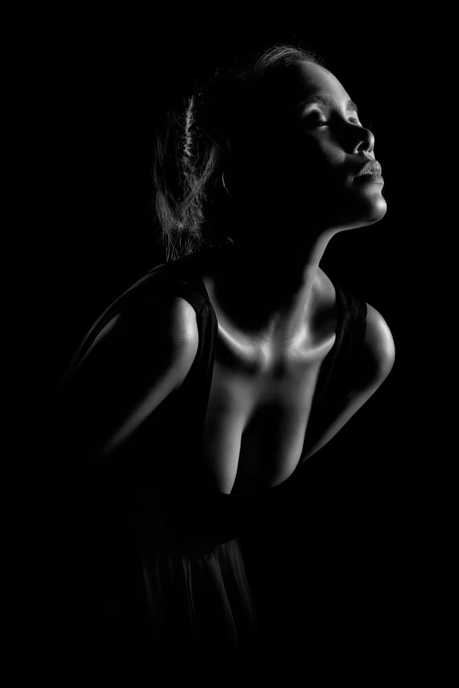 Serene Shadow Portrait by Heru Sungkono — canvas wall art