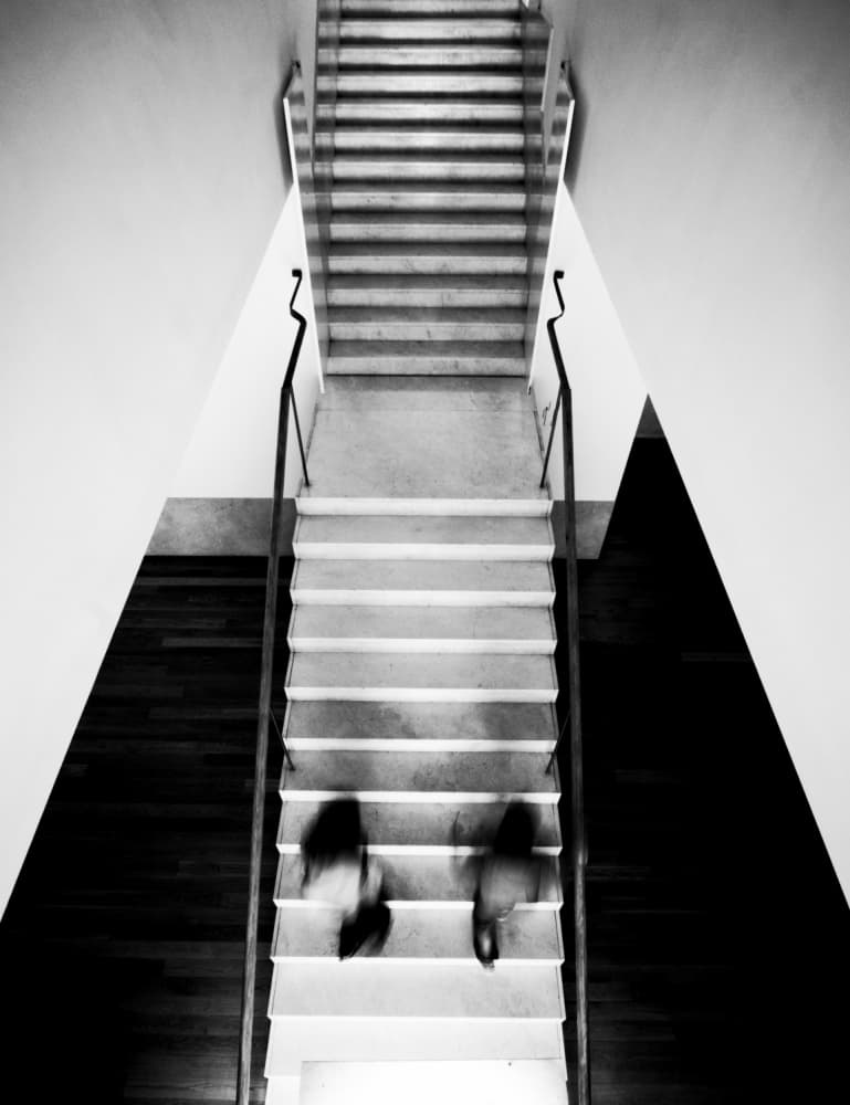 Modern Staircase Motion by Paco Palazon — canvas wall art