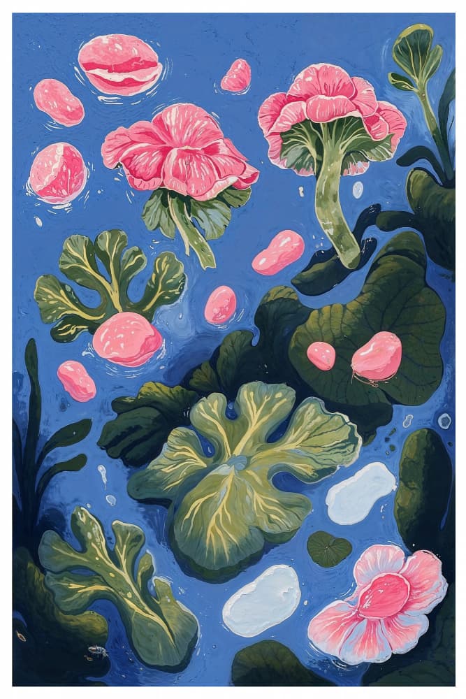 Floating Blossoms by THE MIUUS STUDIO — canvas wall art