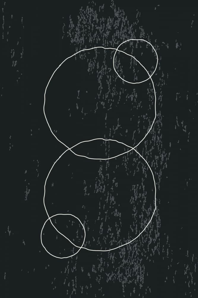 Modern Overlapping Circles by jay stanley — canvas wall art