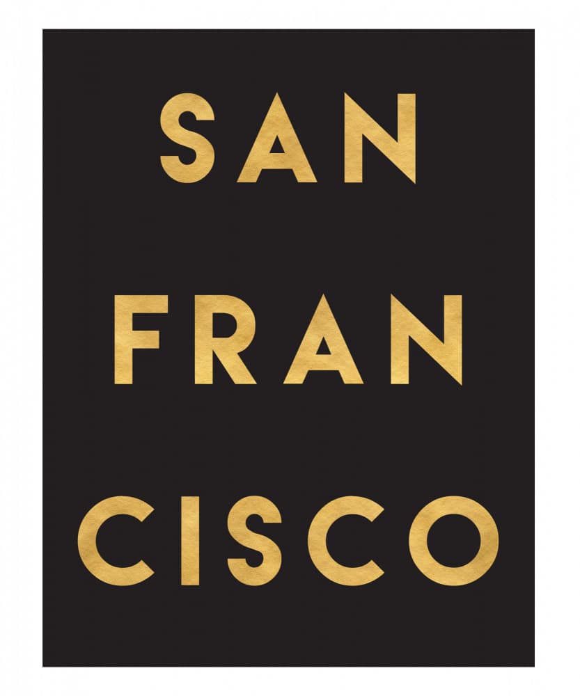 San Francisco Gold Text by Emiliano Deificus — canvas wall art