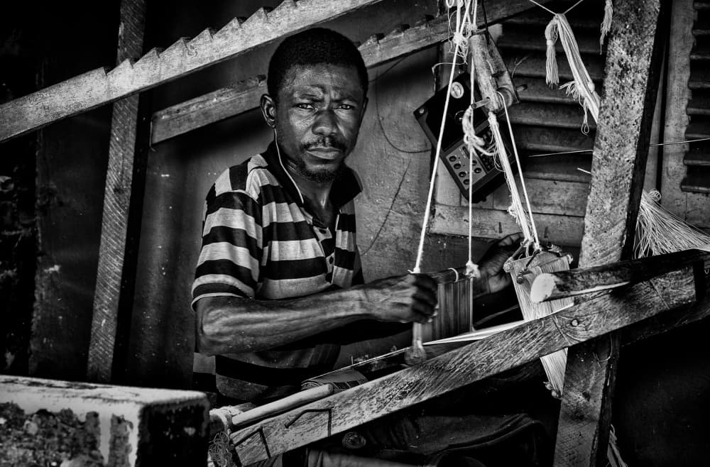 Skilled Weaver's Gaze by Joxe Inazio Kuesta Garmendia — canvas wall art