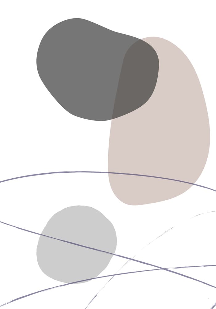 Muted Abstract Curves by Pictufy Studio — canvas wall art