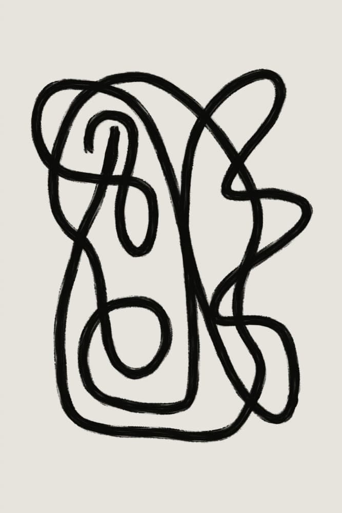 Flowing Abstract Form by Studio Memb — canvas wall art