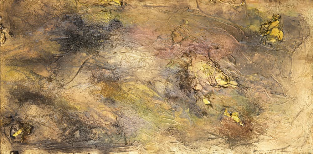 Earthy Golden Textures by Anete Purina-Purite — canvas wall art