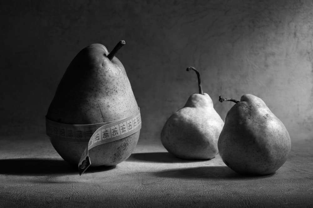 Measured Pears Still Life by Victoria  Glinka — canvas wall art