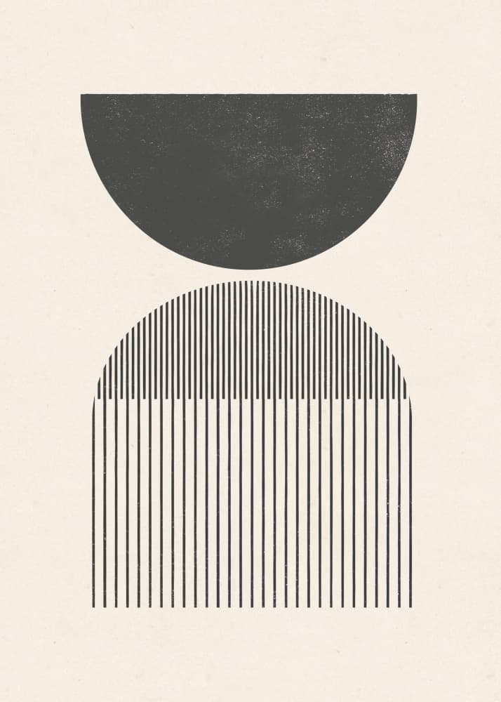 Geometric Arch Forms by The Printable Studio — canvas wall art