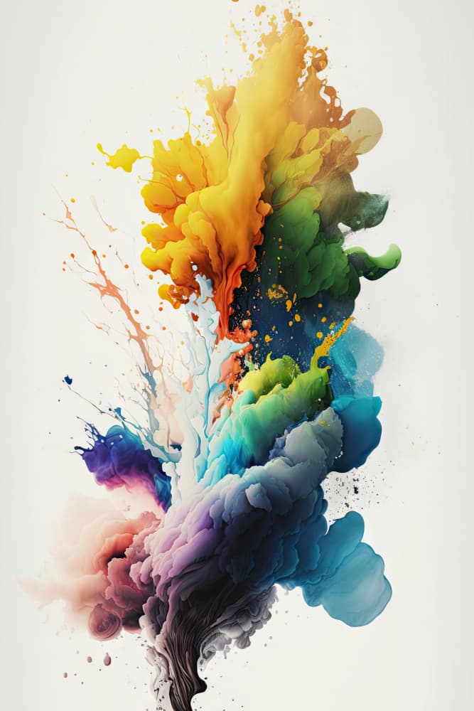 Vibrant Color Explosion by Mauro — canvas wall art
