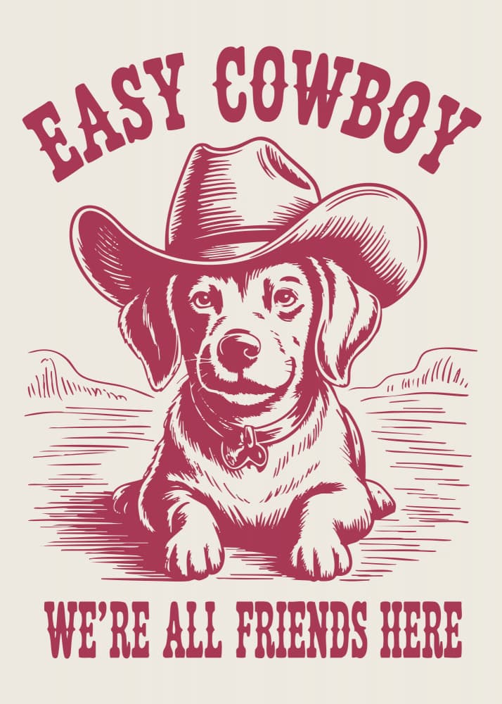 Friendly Cowboy Puppy