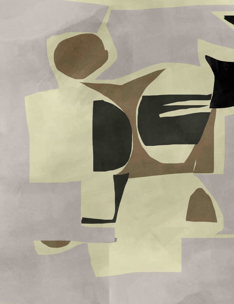Muted Organic Forms by cartissi — canvas wall art