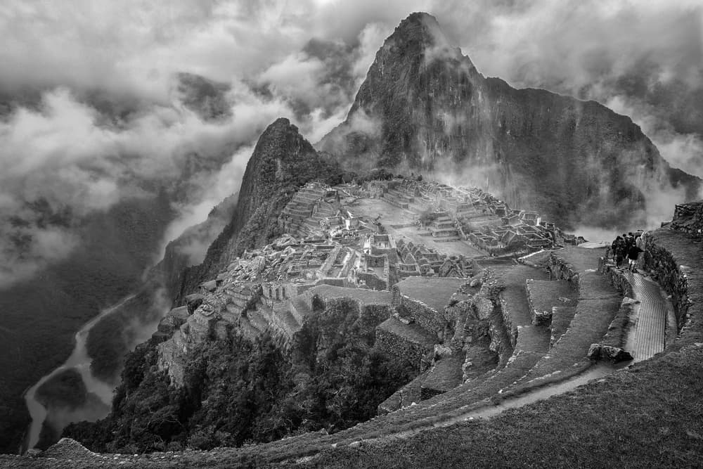 Misty Machu Picchu by Richard Huang — canvas wall art