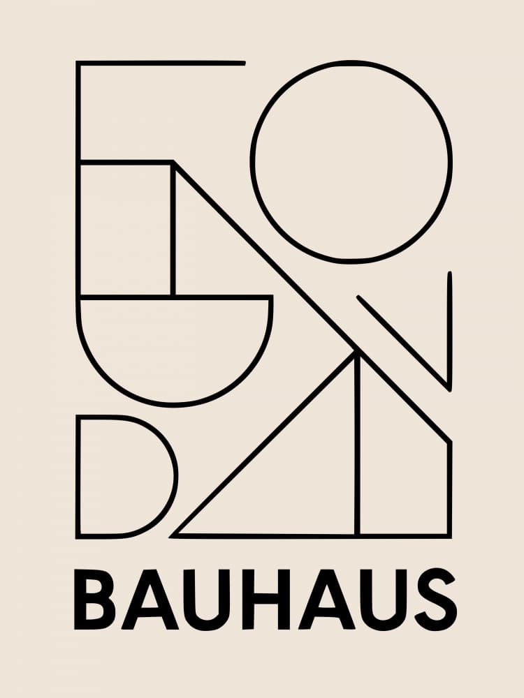 Bauhaus Geometric Design by Little Dean — canvas wall art