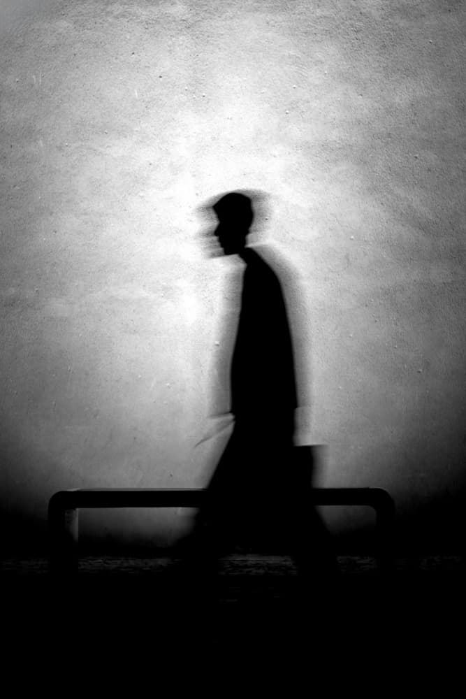 Blurred Urban Figure by Andrei Baisan — canvas wall art