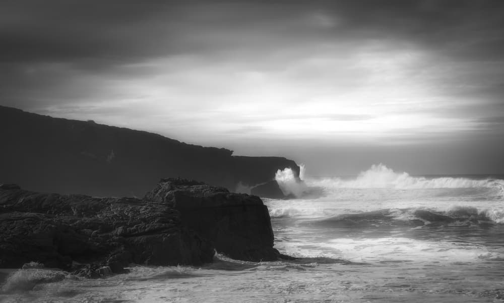 Dramatic Coastal Waves by Eugenio Pastor Benjumeda — canvas wall art