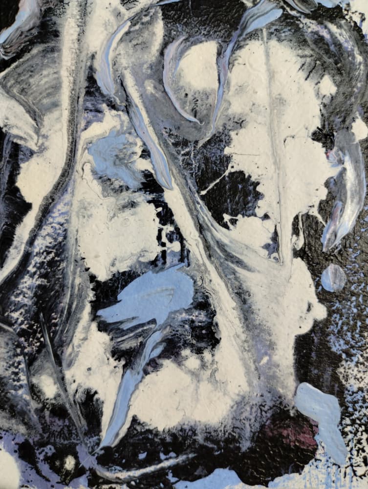 Swirling Blue Hues by Michael Cross — canvas wall art
