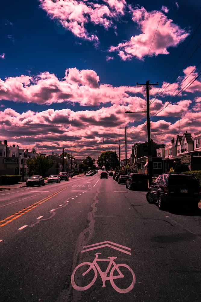Moody Pink Clouds by Christopher R. Veizaga — canvas wall art
