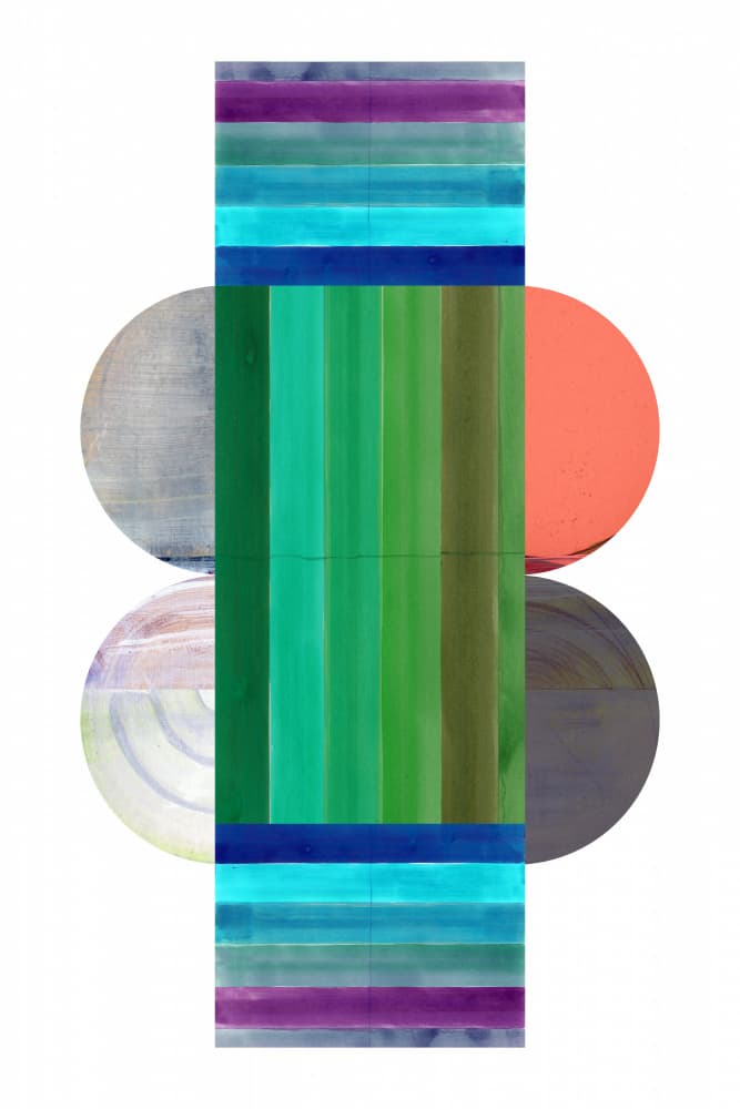 Vibrant Geometric Blocks by cartissi — canvas wall art