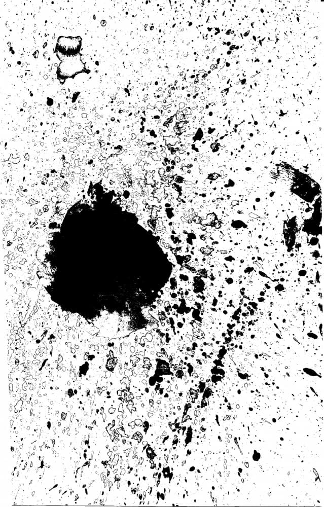 Abstract Ink Splatter by Marika Barsrsind — canvas wall art