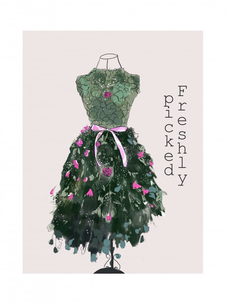 Freshly Picked Dress by Beate Tubach — canvas wall art